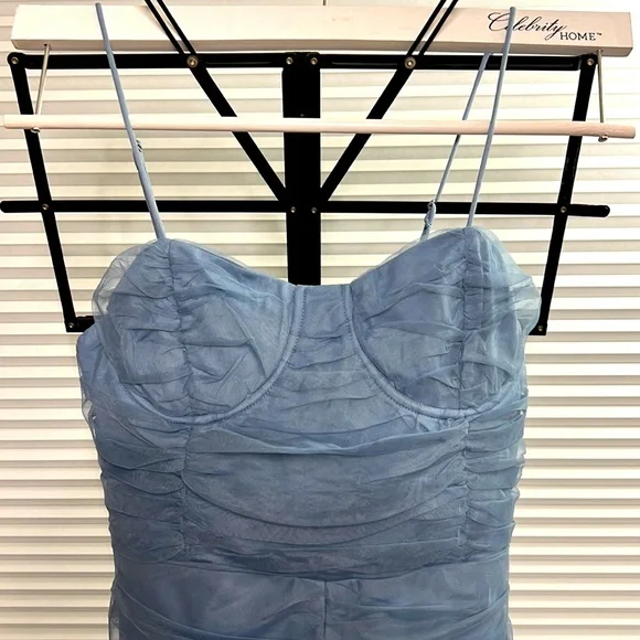 🆕NWT Pretty Blue Party Mini Dress - Picture 3 of 9